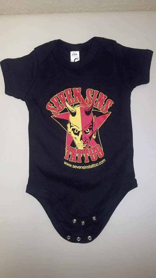 Seven Sins Babygrows - SIZE 3-6 MONTHS