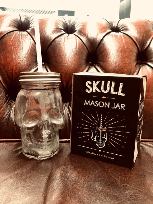 Skull Mason Jar