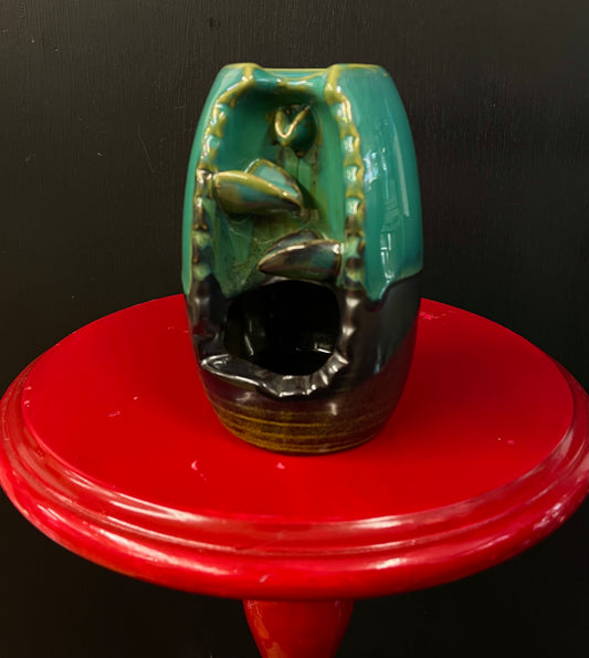 Vase and Waterfall backflow incense cone burner